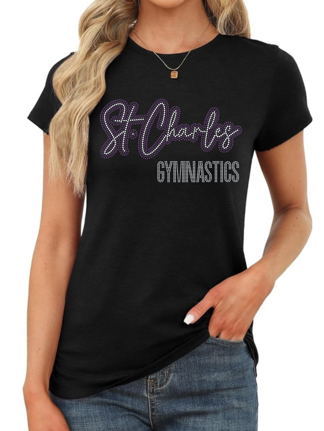 St Charles Gymnastics Rhinstone T-shirt