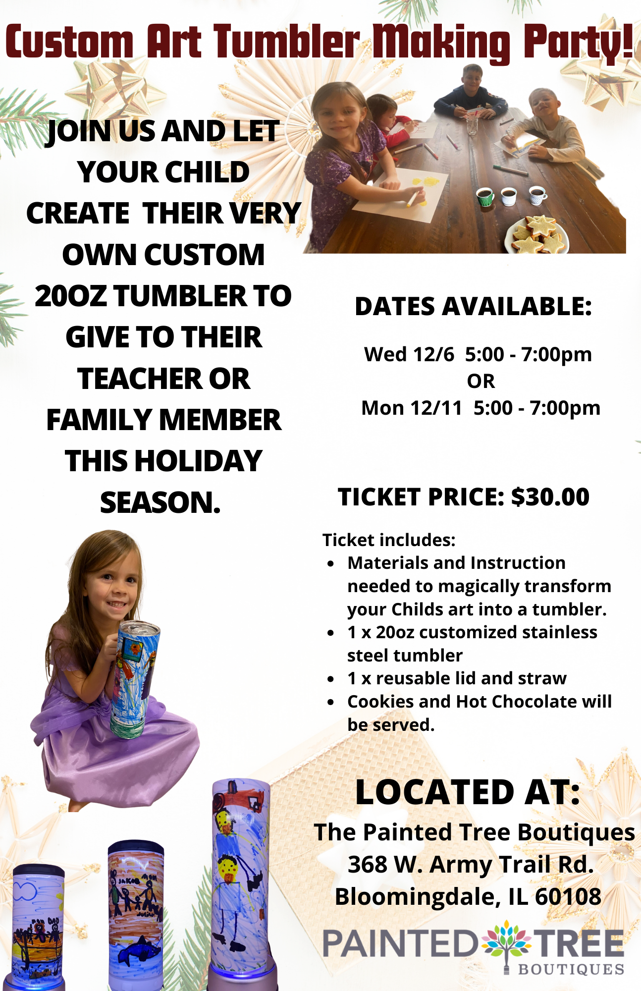 Custom Art Tumbler Making Party