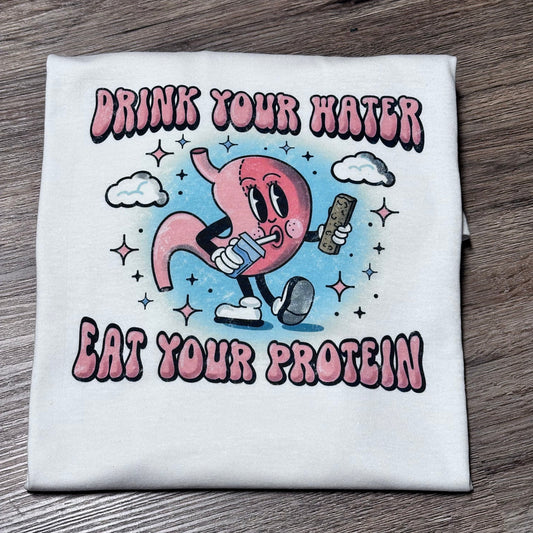 Water and protein T-shirt